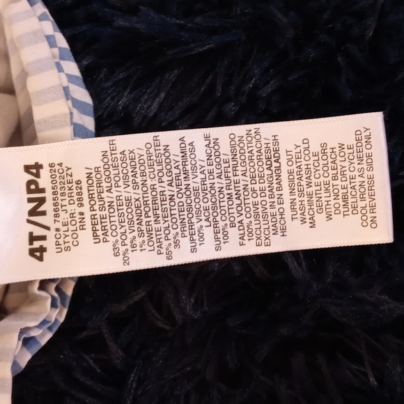 Jordache Bib Overalls Dress Size 4T - Picture 6 of 7